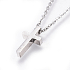 304 Stainless Steel Pendant Necklaces NJEW-E141-42P-2