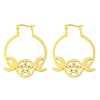 304 Stainless Steel Hoop Earrings for Women EJEW-F338-01G-1