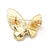 Butterfly Enamel Pin with Rhinestone JEWB-I019-13G-3