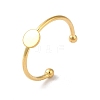 Adjustable 304 Stainless Steel Finger Rings Components X-STAS-K278-04A-G-1