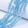 Electroplate Glass Beads Strands EGLA-A044-J1mm-A04-1