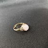 Wire Wrapped Natural Rose Quartz Round Beads Finger Rings WGDCCED-06-1