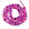 Dyed Natural White Jade Beads Strands G-T139-8mm-45M-3