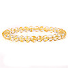 Synthetic Citrine Round Beaded Stretch Bracelet SF8562-20-1-1