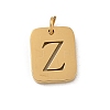 304 Stainless Steel Charms LS-STAS-R001-01G-Z-1