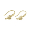 Rack Plating Brass Micro Pave Cubic Zirconia Earrings Hooks EJEW-F294-18G-2