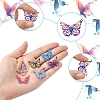 DIY Butterfly 430 Stainless Steel Etched Metal Embellishments Dangle Earring Jewelry Making Kits DIY-FS0007-46-3