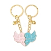 2Pcs Alloy Enamel Charm Keychains KEYC-JKC01090-1