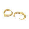 Rack Plating Brass Micro Pave Clear Cubic Zirconia Hoop Earrings Findings KK-F876-20G-2