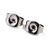 Tarnish Resistant 304 Stainless Steel Ear Nuts A-STAS-O084-02-2