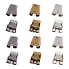 SUPERFINDINGS 9Pcs 3 Colors Iron Bolo Tie Slide Clasps IFIN-FH0001-78-1