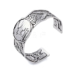 Constellation Alloy Open Cuff Bangles for Women Men BJEW-C064-01AS-02-1