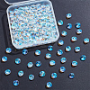 200Pcs Glass Charms RGLA-SP0001-03B-5