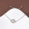 304 Stainless Steel Box Chain Slider Bracelets BJEW-B163-01P-3
