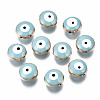 Alloy Enamel Beads ENAM-WH0047-14I-10mm-1