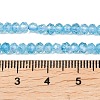 Natural Blue Topaz Beads Strands G-B175-A21-3x4mm-5