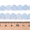 Frosted Natural White Jade Beads Strands G-T138-10mm-209C-5