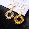 Crystal Sunflower Alloy Keychain PW-WGC2F56-01-2