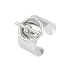 Non-Tarnish 304 Stainless Steel Circular & Rod-shaped Open Cuff Rings RJEW-C095-01P-1