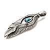 Eye Theme 304 Stainless Steel Pendants STAS-R140-06AS-01-2