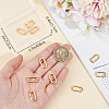 10Pcs Brass Spring Gate Rings KK-BBC0015-57G-02-3