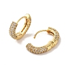 Brass Micro Pave Cubic Zirconia Earrings for Women EJEW-E301-05G-2