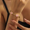 Valentine's Day Zinc Alloy Acrylic Link Bracelets FS-WG7C947-01-1