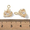 Brass Micro Pave Clear Cubic Zirconia Pendants KK-H482-08G-3