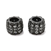 Brass Micro Pave Cubic Zirconia European Beads ZIRC-K003-13EB-1