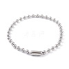 Non-Tarnish 304 Stainless Steel Ball Chain Necklaces for Women NJEW-G135-01B-P-1