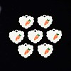 Spray Painted Alloy Pendants ENAM-S127-034-RS-1