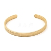 Boy Girl Stainless Steel Open Cuff Bangles for Women LS-BJEW-G708-01C-G-2