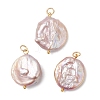 Natural Baroque Pearl Keshi Pearl Pendants X-PALLOY-JF04629-01-1