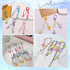60Pcs Two Tone Opaque Acrylic Beads SACR-SP0001-07-6