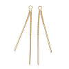 Brass Chain Tassel Big Pendants KK-N231-67-NF-2