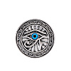 Eye of Ra Alloy & Plastic Brooch Pin JEWB-Z031-07AS-1