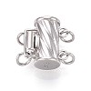 925 Sterling Silver Box Clasps STER-T008-56S-1