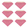 Glitter Imitation Leather Book Corner Protectors AJEW-TAC0038-03C-2