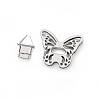 Zinc Alloy Butterfly Bag Twist Lock Accessories FIND-WH0441-46B-1