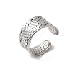 304 Stainless Steel Open Cuff Rings RJEW-H261-02P-4