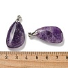 Natural Amethyst Pendants G-G147-02P-02-3