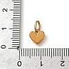 304 Stainless Steel Micro Pave Clear Cubic Zirconia Charms CU-CBA703A-04G-02-3