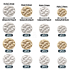 48Pcs 12 Styles Brass Connector Charms KK-TA0001-39-3