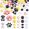 52Pcs Dog Themed Silicone Beads SIL-TA0003-36-1