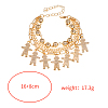 Iron Zinc Alloy Tassel Multi-Strand Bracelets for Women NI2300-7-2