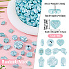 100G Pearlized Opaque Acrylic Beads OACR-TA0004-32C-4