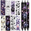 12Pcs Plastic Rub on Transfer Stickers DIY-WH0611-016-1
