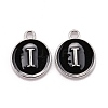 Platinum Plated Alloy Charms LS-ENAM-S118-02I-P-1