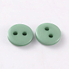 2-Hole Flat Round Resin Sewing Buttons for Costume Design BUTT-E119-34L-12-2