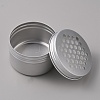 Aluminium Shallow Round Candle Tins AJEW-WH0326-03B-3